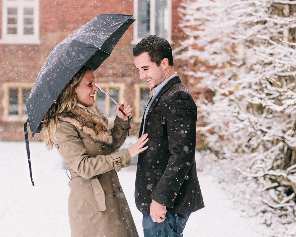 Snowy Engagement Session Pittsburgh