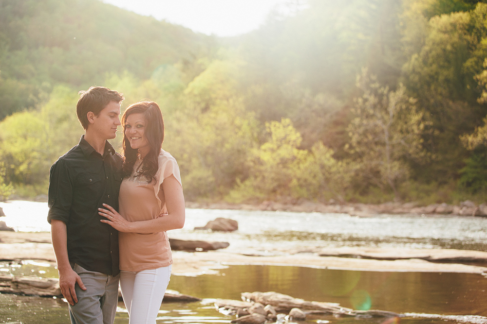 Ohiopyle engagement session in pittsburgh pa