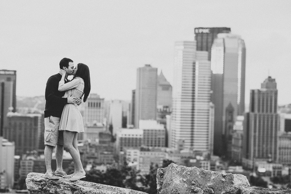 Mt. Washington Engagement Session in Pittsburgh PA