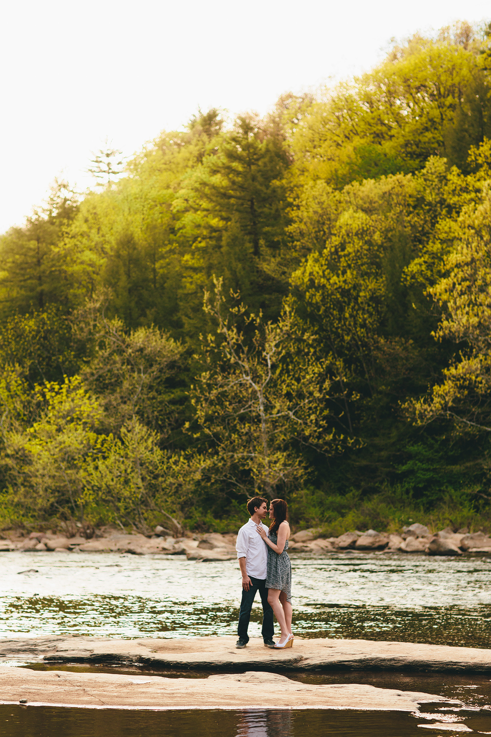 Ohiopyle engagement session in pittsburgh pa
