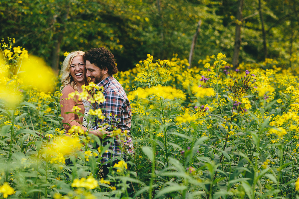rustic engagement session