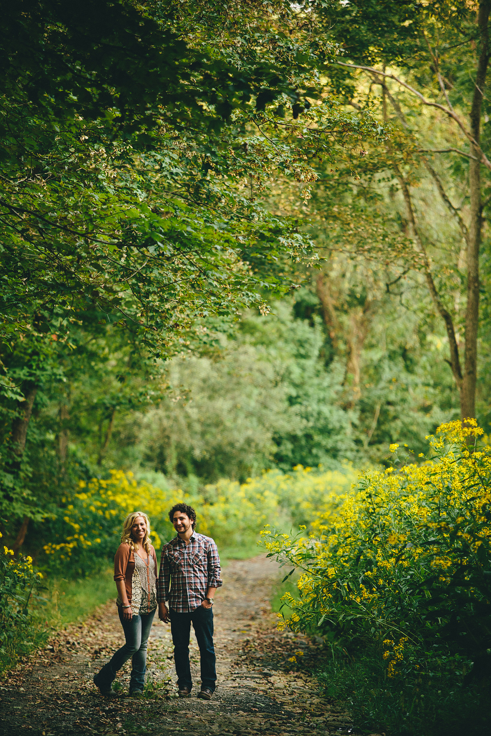 rustic engagement session