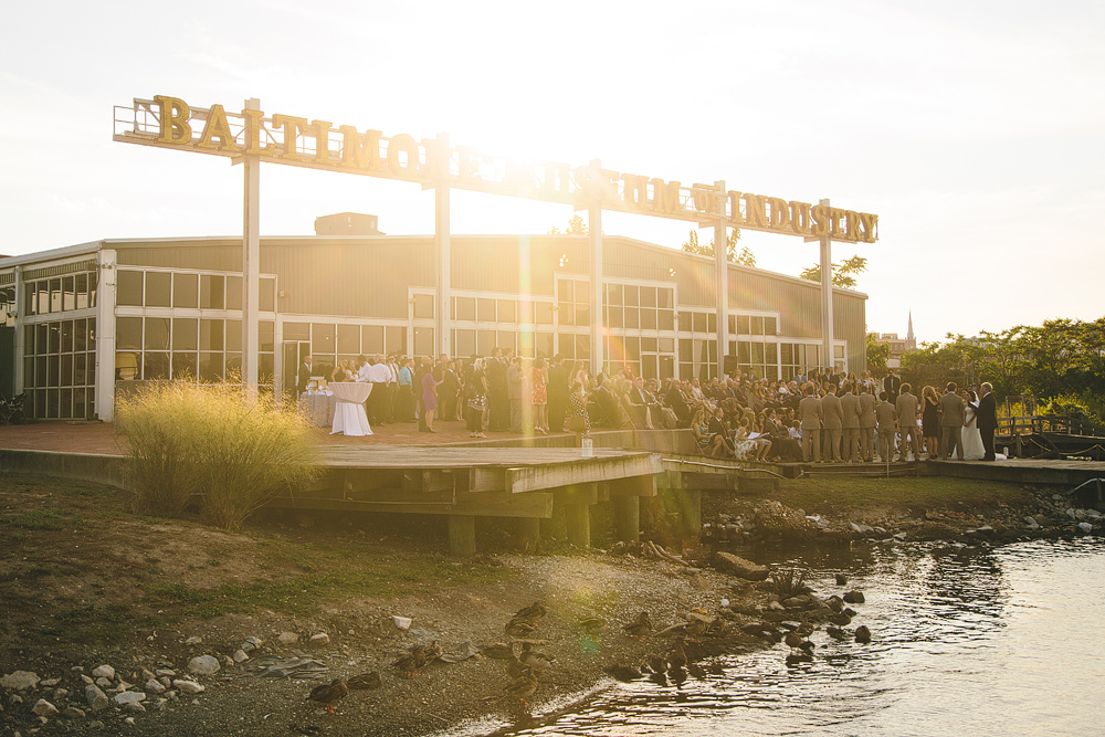 museum of industry wedding photographer in inner harbor