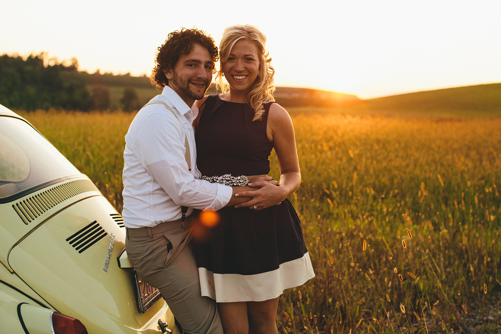rustic engagement session