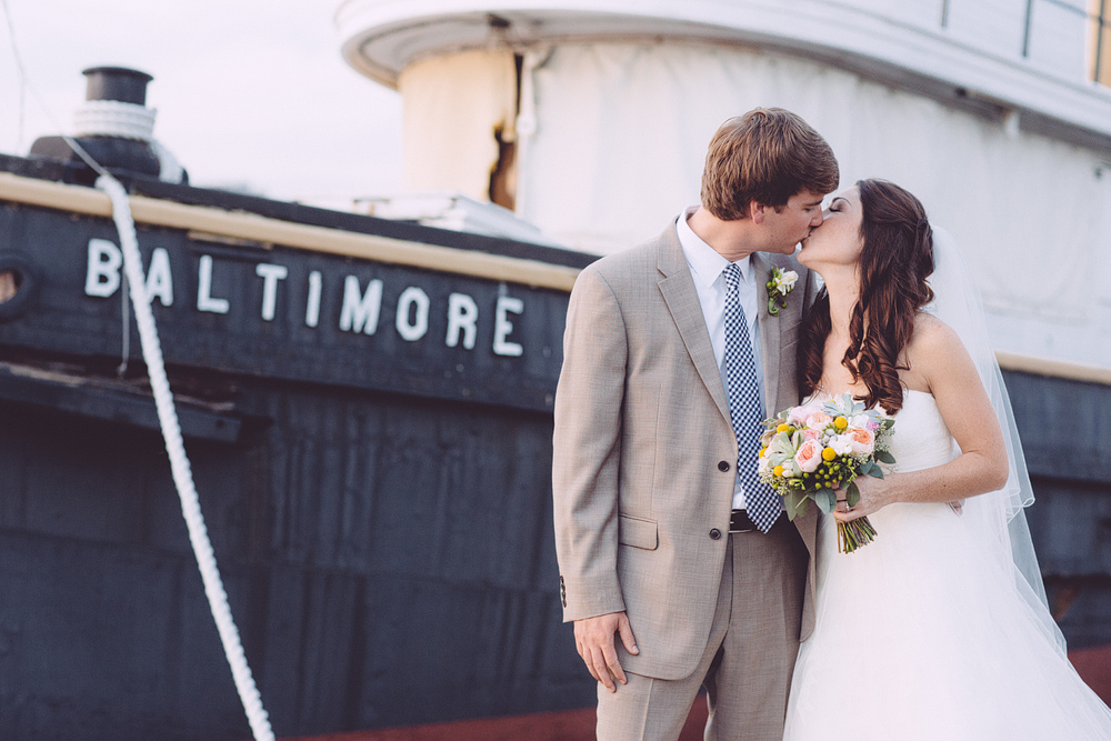 museum of industry wedding photographer in inner harbor