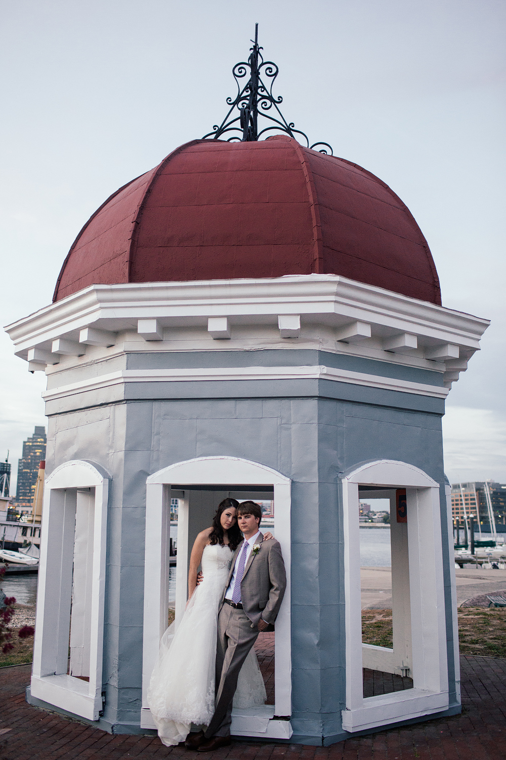 museum of industry wedding photographer in inner harbor