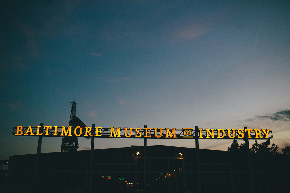 museum of industry wedding photographer in inner harbor